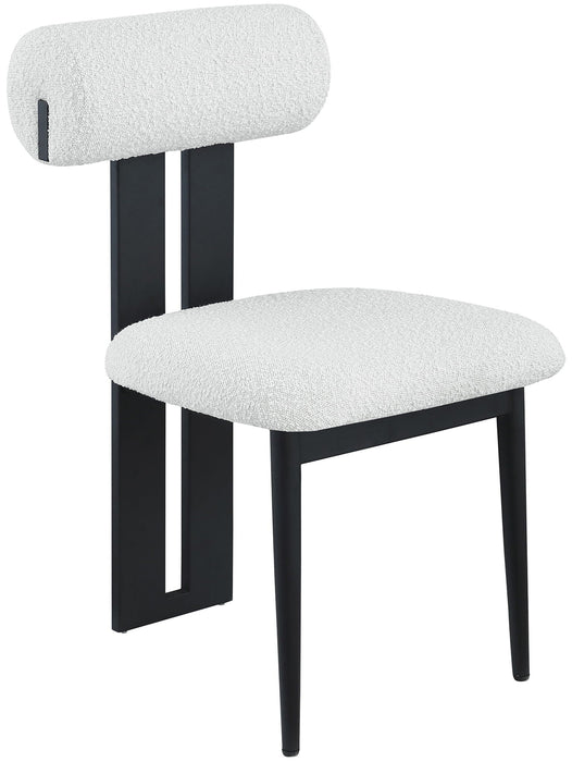 Dario Boucle Fabric Upholstered Dining Chair