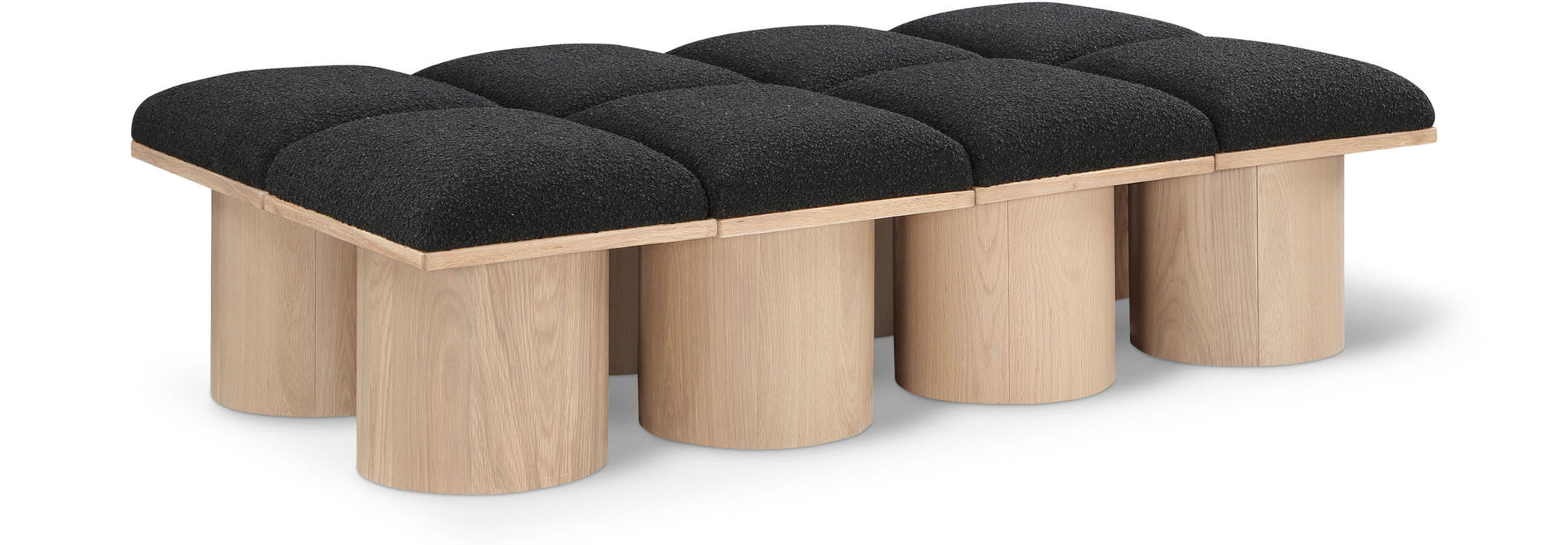 Pavilion Boucle Fabric Upholstered 8pc. Modular Bench