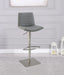 Ribbed Back and Seat Pneumatic-Adjustable Stool 0572-AS-GRY