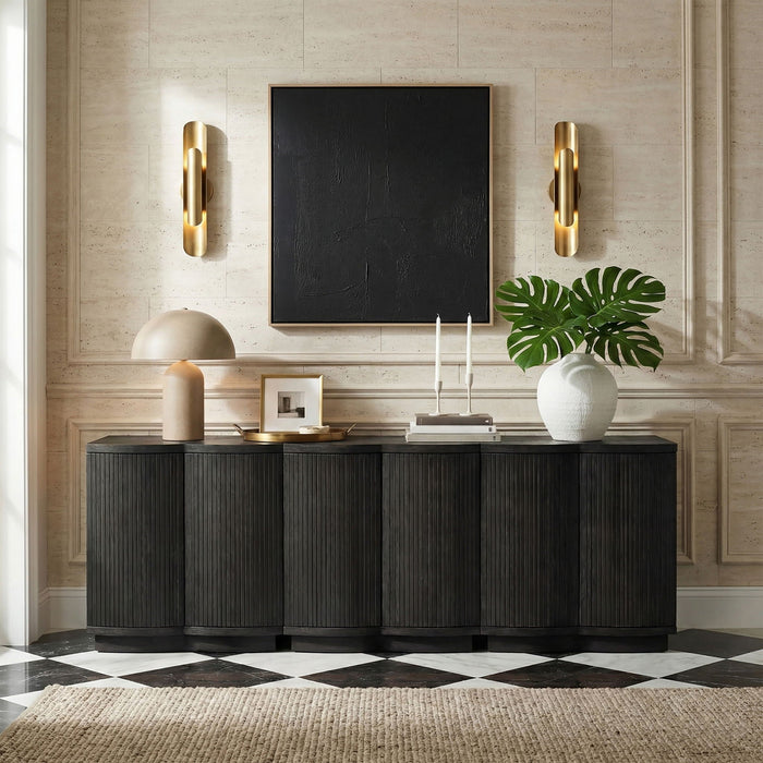 Aveline Oak Veneer 5pc. Sideboard / Buffet