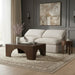 Indulge 70" Linen Textured Fabric Upholstered 2pc. Armless Modular Loveseat