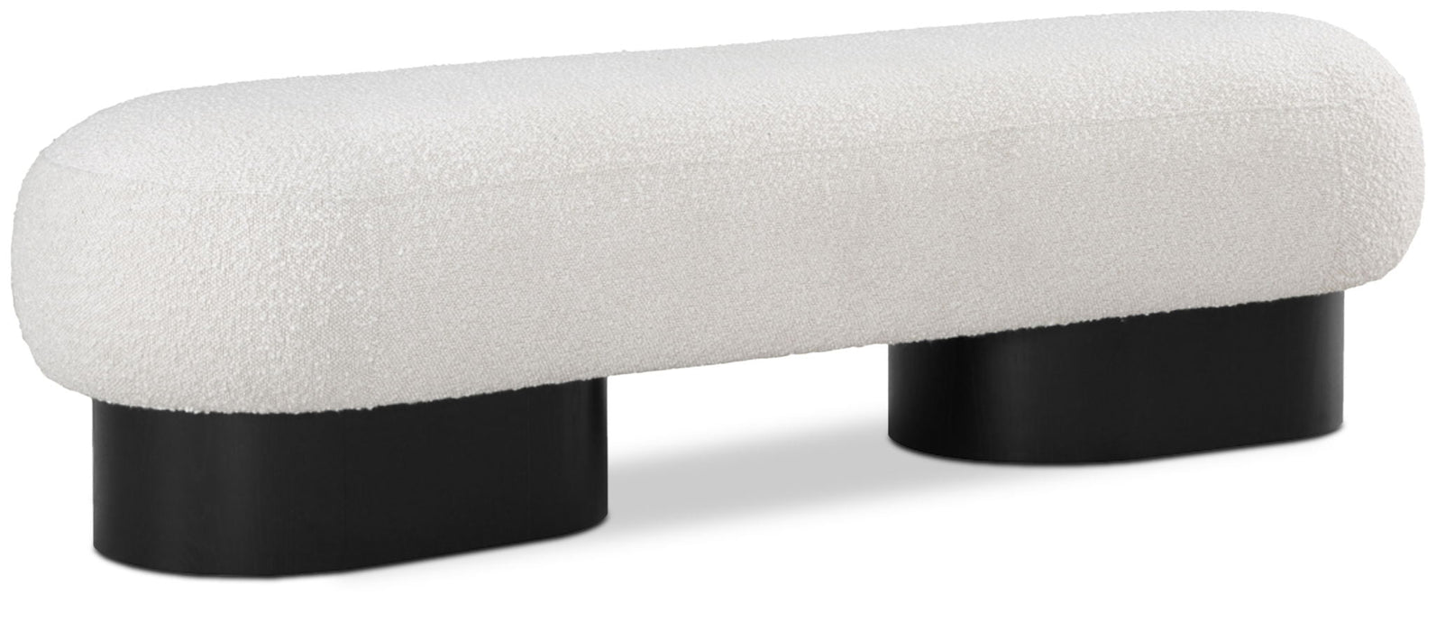 Robertson Boucle Fabric Upholstered Bench