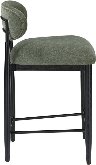 Riccio Performance Fabric Upholstered Counter Stool