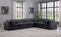 Indulge 140" Vegan Leather Upholstered 6pc. Modular Sectional