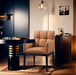 Adrian Vegan Leather Upholstered Dining Arm Chair