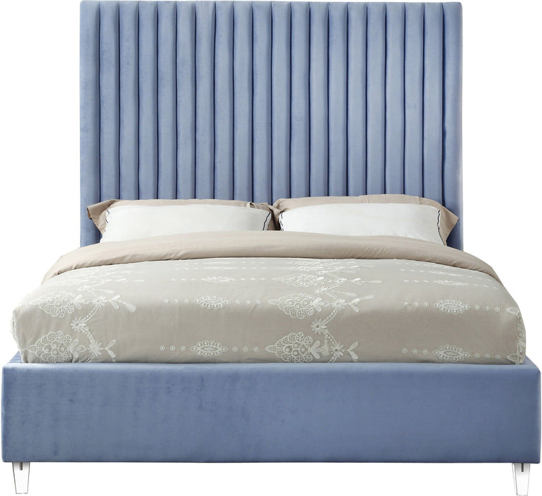 Candace Velvet Upholstered Bed