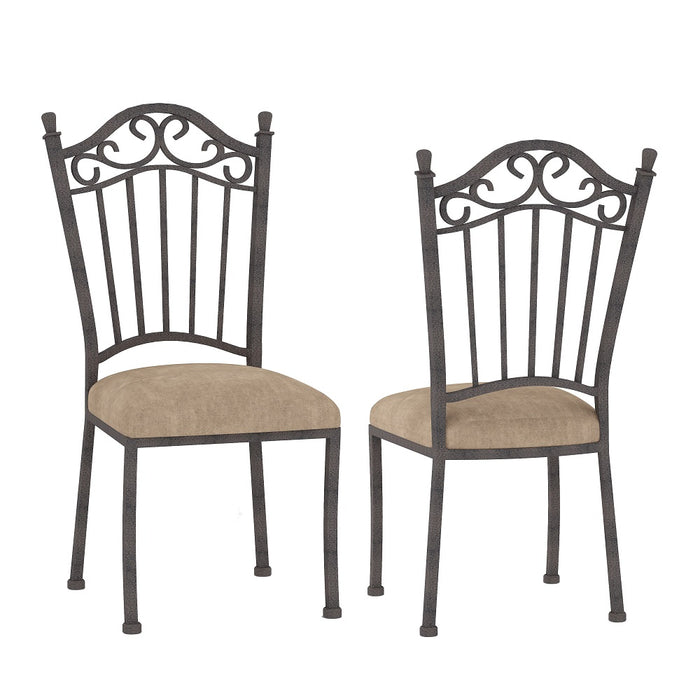 Transitional Style Wrought Iron Side Chair - 4 per box 0710-SC