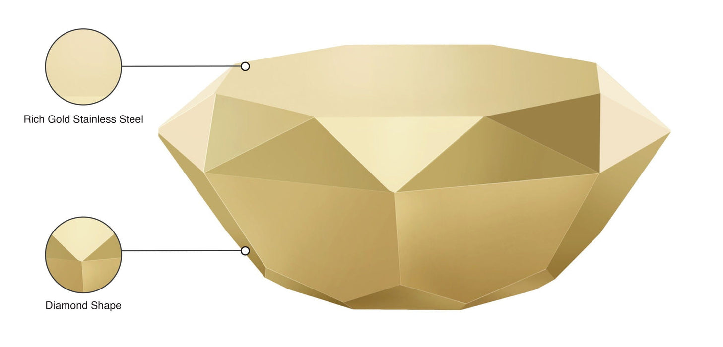 Gemma Stainless Steel Coffee Table