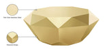 Gemma Stainless Steel Coffee Table