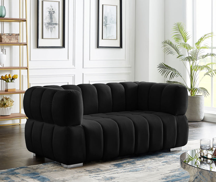 Gwen 68" Velvet Upholstered Loveseat