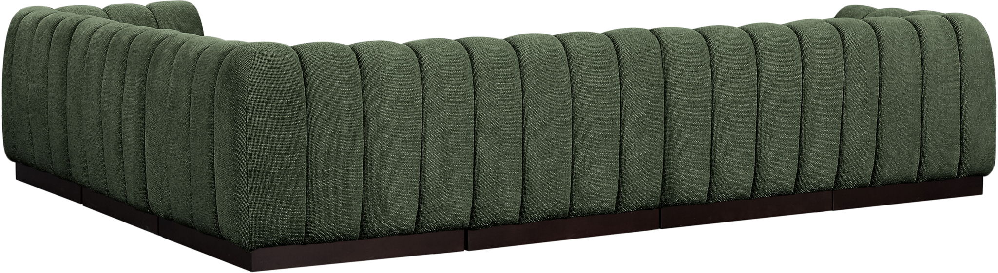Quinn 133" Chenille Fabric Upholstered 6pc. Modular Sectional