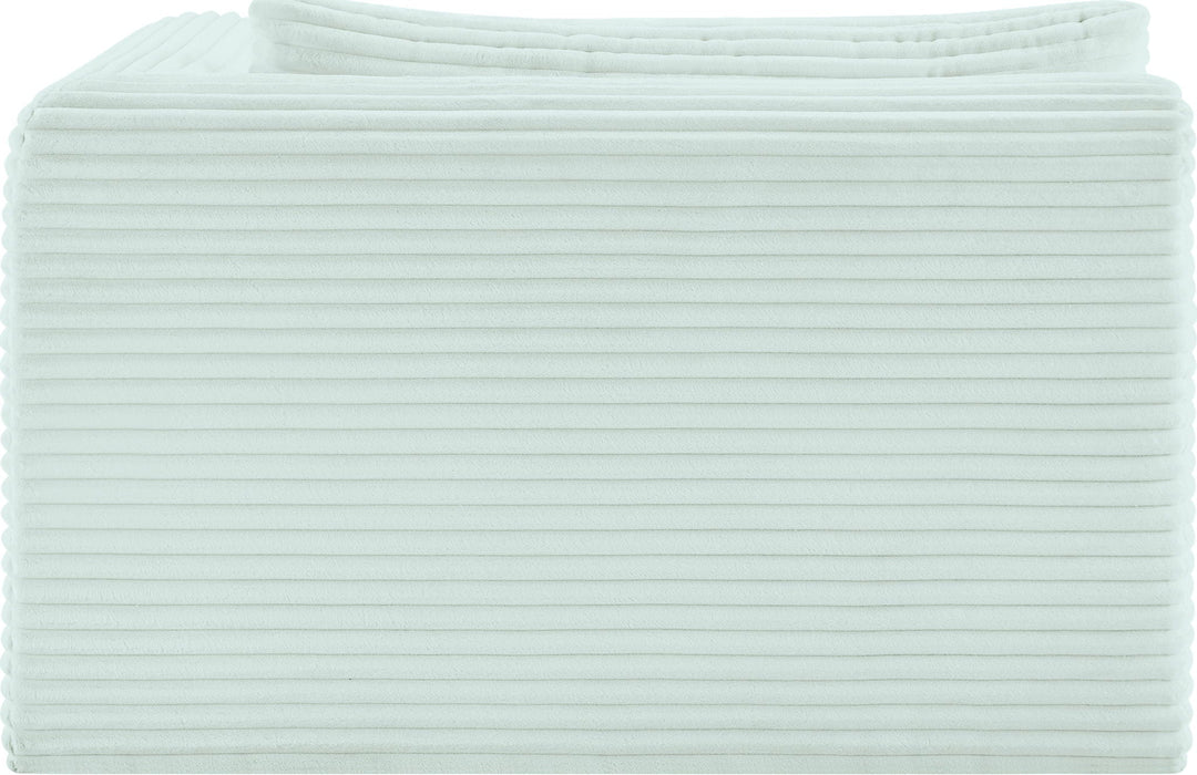 Shaggy Corduroy Performance Fabric Upholstered Chaise