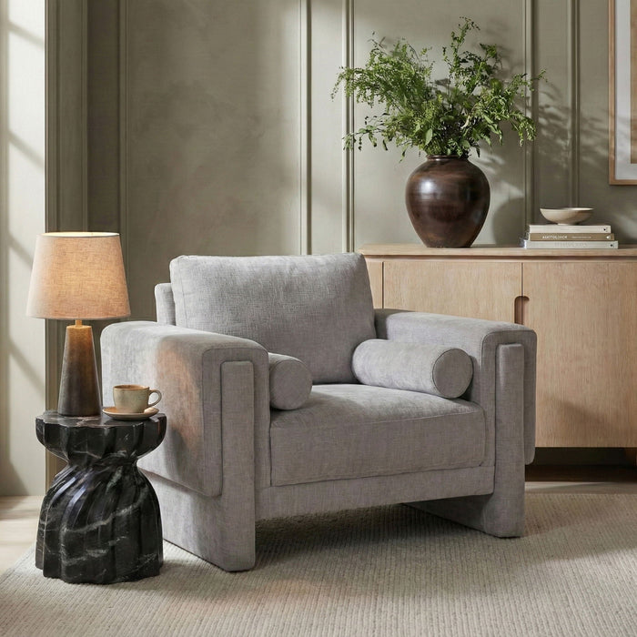 Madeline Chenille Fabric Upholstered Living Room Chair