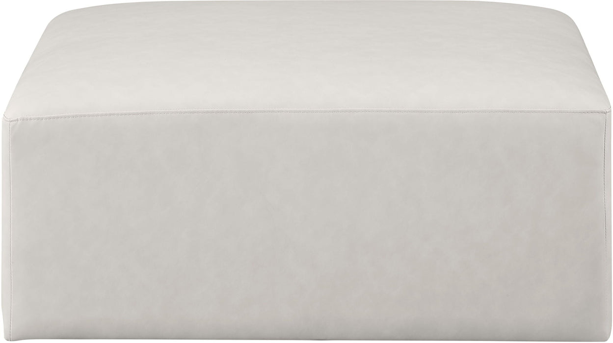 Cube Vegan Leather Modular Ottoman