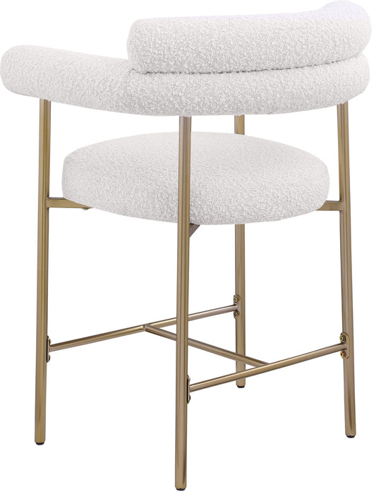 Blake Boucle Fabric Upholstered Counter Stool