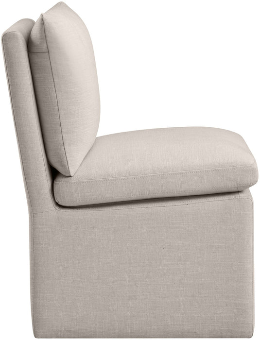 Nelori Linen Textured Performance Fabric Upholstered Dining Chair