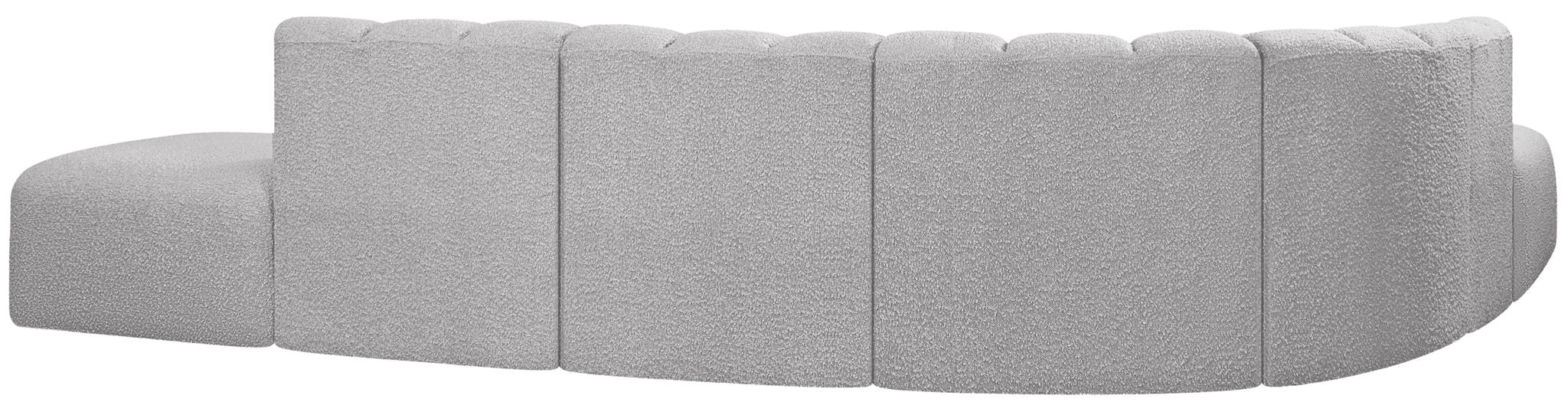 Arc 172" Boucle Fabric Upholstered 7pc. Modular Sectional