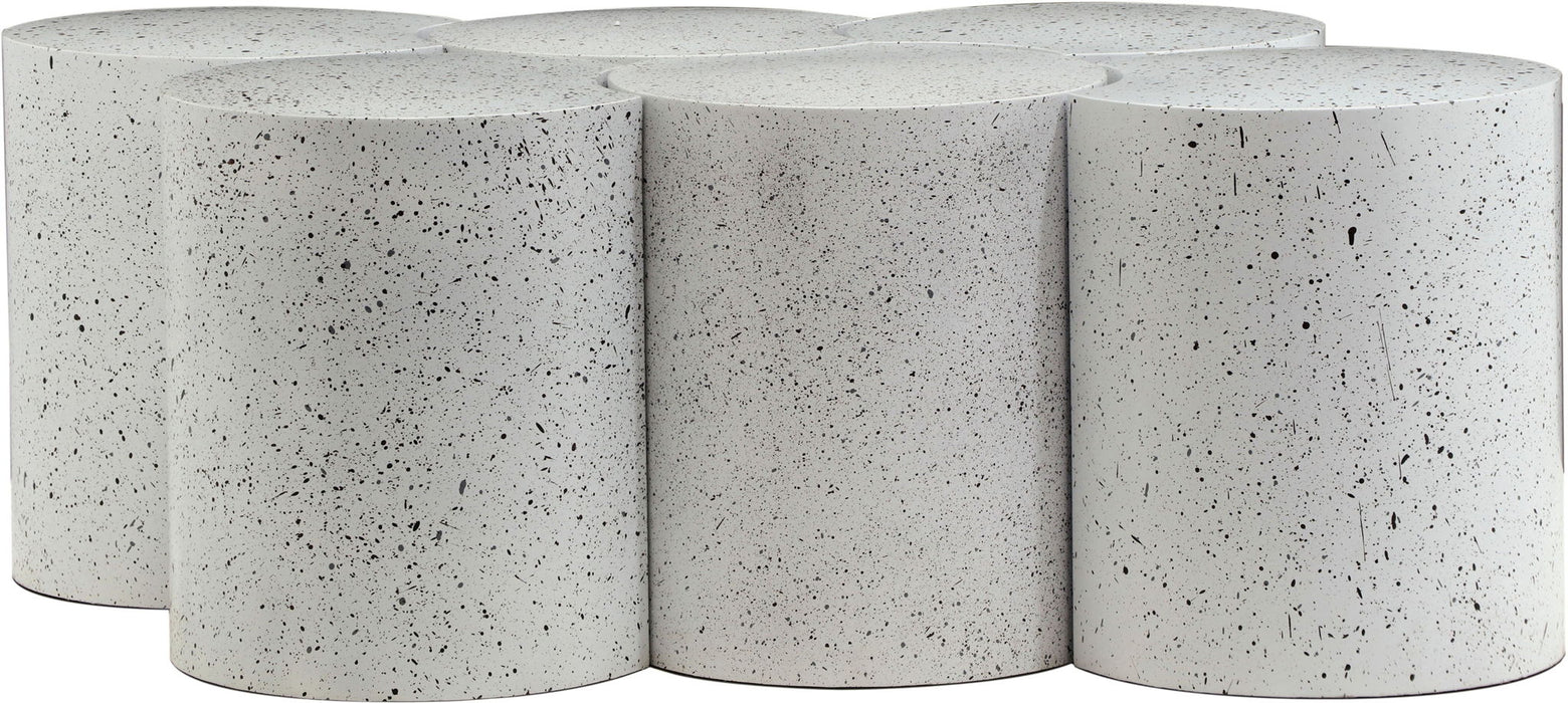Dimple Terrazzo Pattern Iron Nesting 6pc. Modular Coffee Table