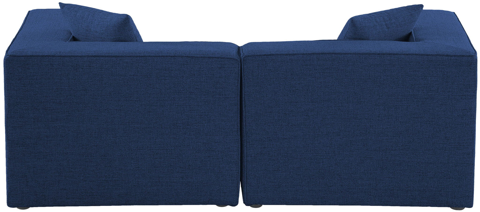 Cube 72" Fabric Upholstered 2pc. Modular Loveseat