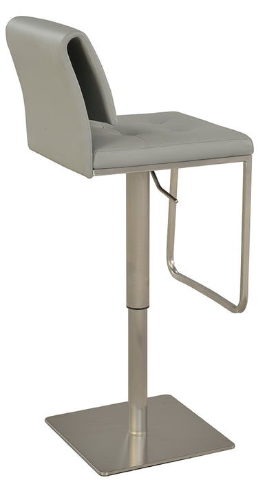 Contemporary Pneumatic Adjustable Height Stool 0893-AS-GRY