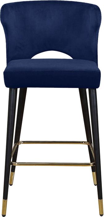 Kelly Velvet Upholstered Counter Stool
