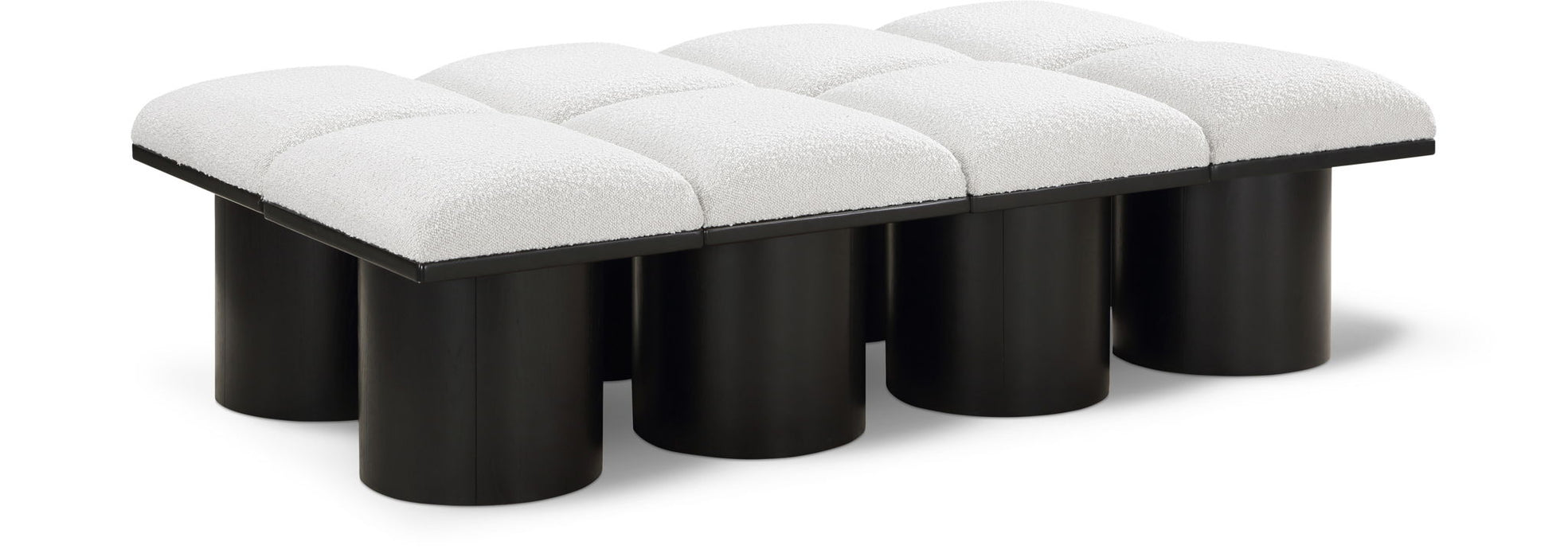 Pavilion Boucle Fabric Upholstered 8pc. Modular Bench
