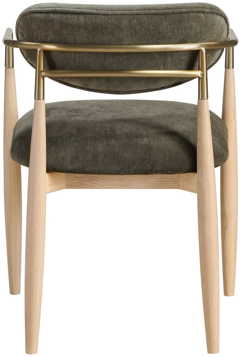 Riccio Performance Fabric Upholstered Dining Arm Chair
