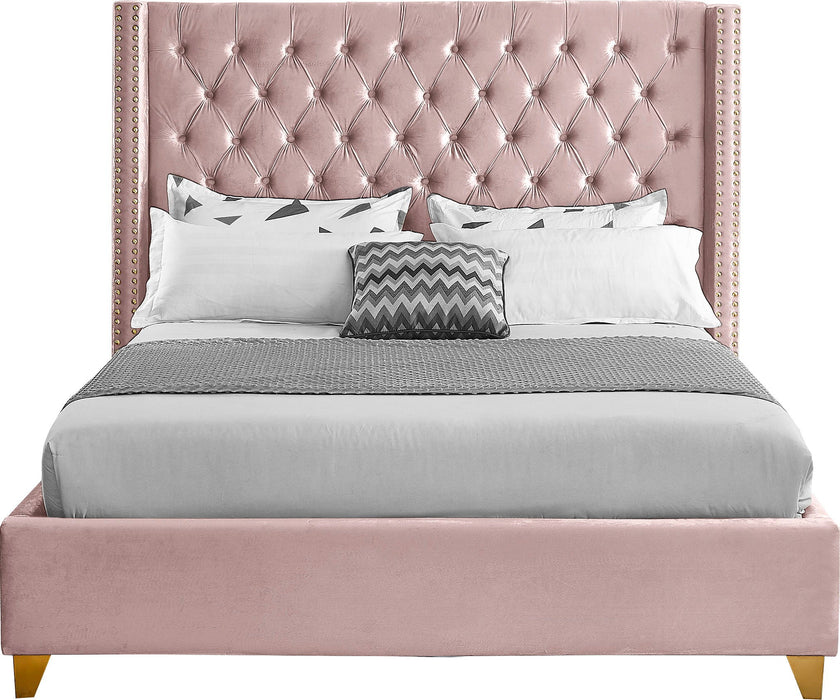 Barolo Velvet Upholstered Bed