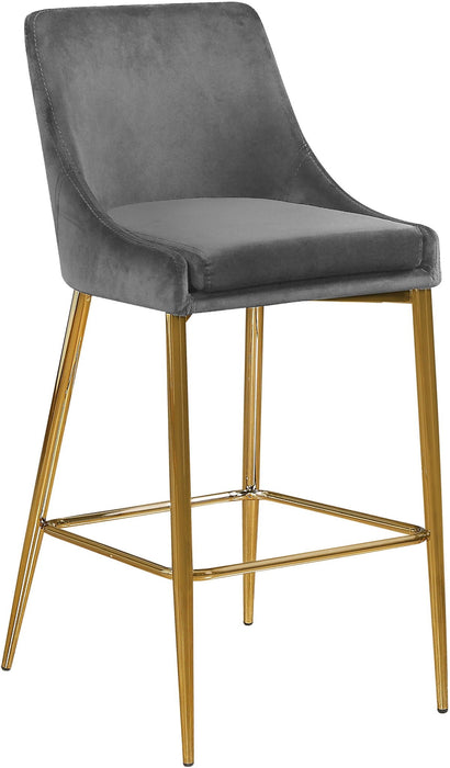 Karina Velvet Upholstered Counter Stool