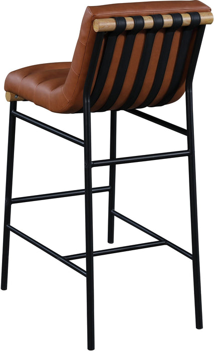 Burke Boucle Fabric Upholstered Bar Stool