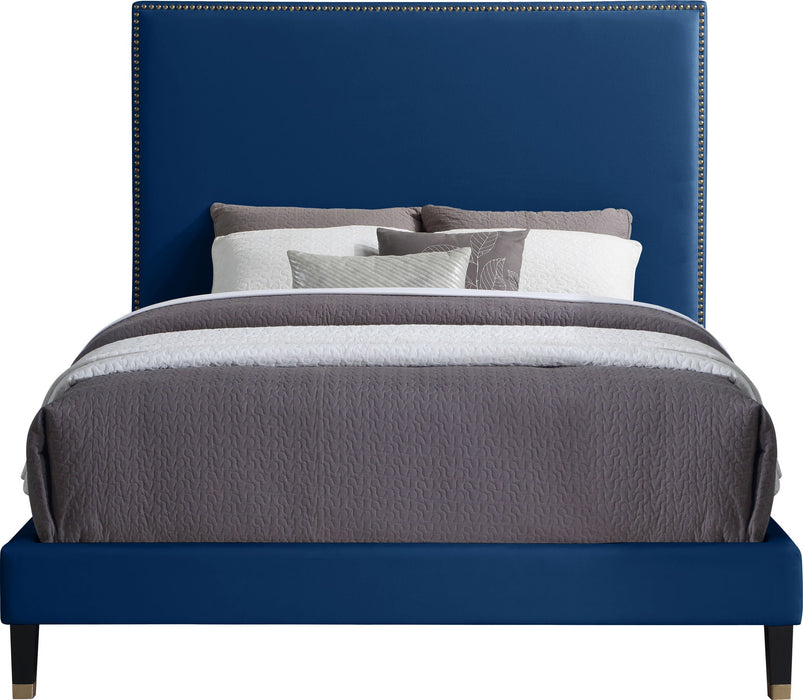 Harlie Velvet Upholstered Bed