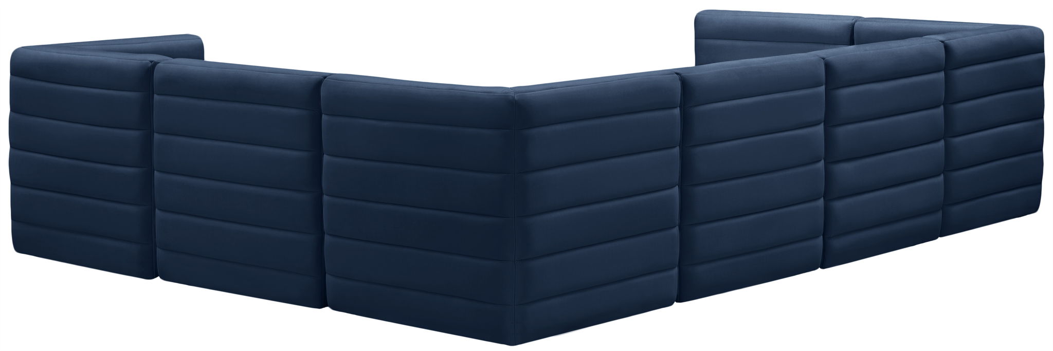 Quincy 157" Velvet Upholstered Comfort 7pc. Modular Sectional