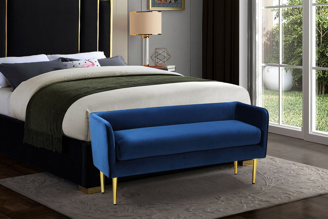 Audrey Velvet Upholstered Bench