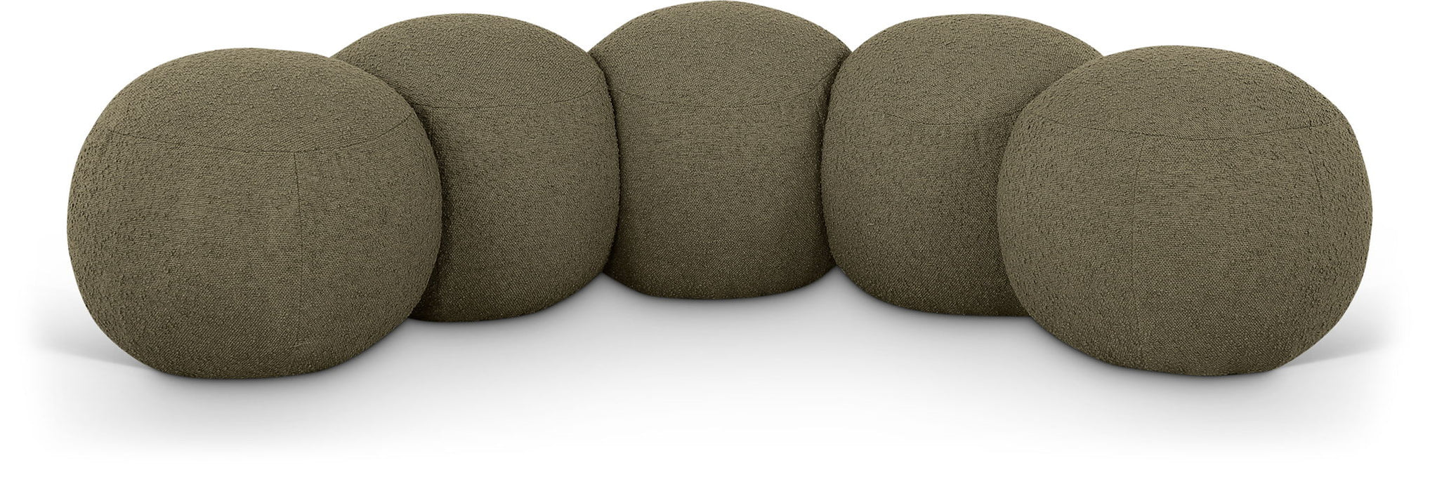 Apollo Boucle Fabric Upholstered Bench