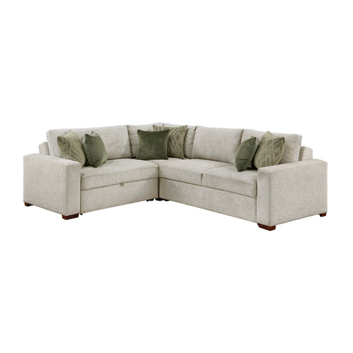 8548*4SC15ACLA 3-Piece Sectional with Pull-out Bed and Click Motion Back