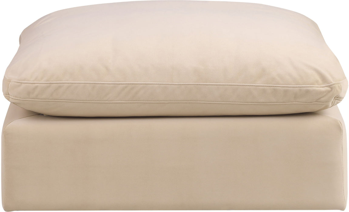 Comfy Velvet Upholstered Modular Ottoman