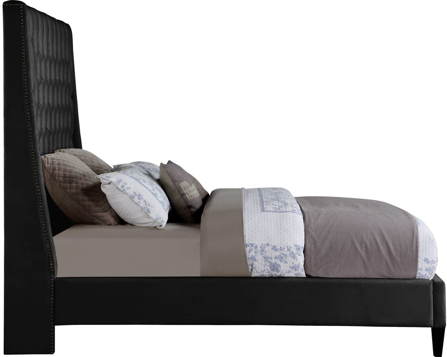 Fritz Velvet Upholstered Bed