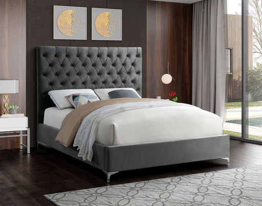 Cruz Velvet Upholstered Bed