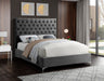 Cruz Velvet Upholstered Bed