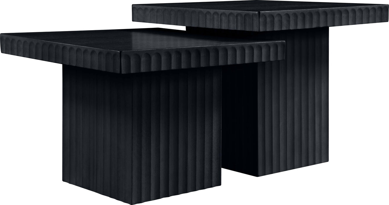 Spencer Solid Wood And Oak Veneer 2 Piece Coffee Table