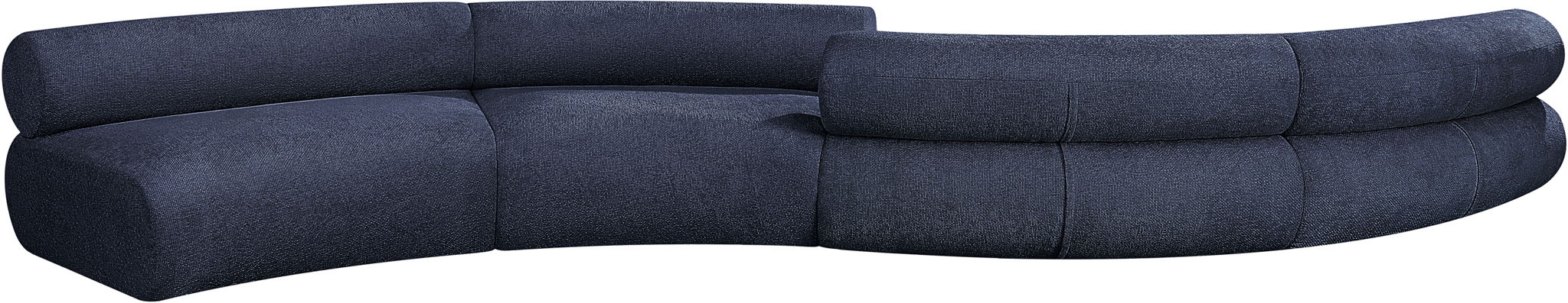 Bale 202" Chenille Fabric Upholstered 4 Pc. Modular Sectional