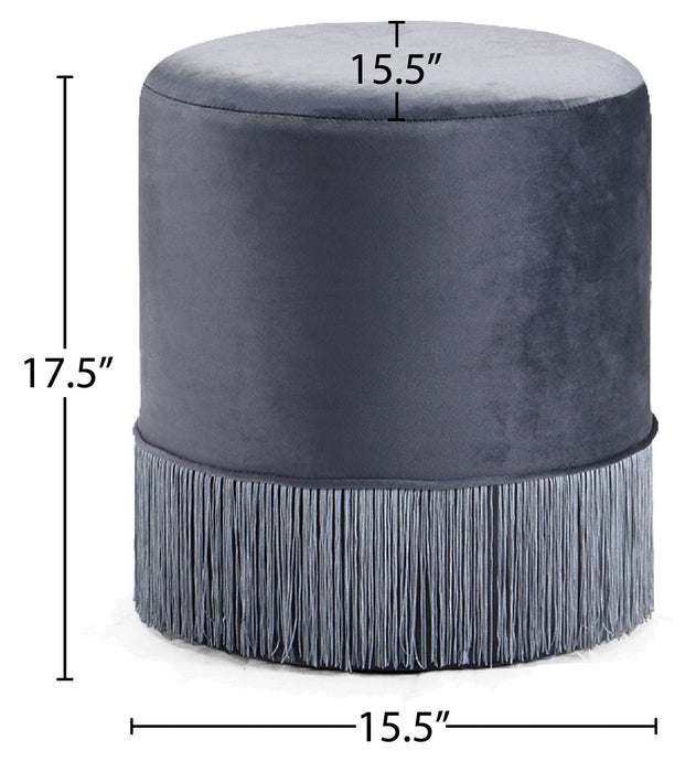 Teddy Velvet Upholstered Stool