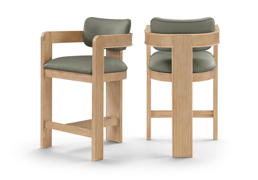 Sacha Vegan Leather Upholstered Counter Stool