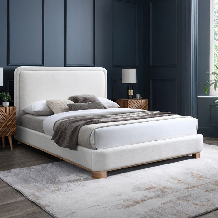Nolita Linen Textured Fabric Upholstered Bed
