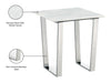 Carlton Marble Veneer Top And Chrome Steel Base Coffee Table