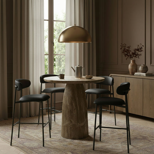Lupita Vegan Leather Upholstered Bar Stool