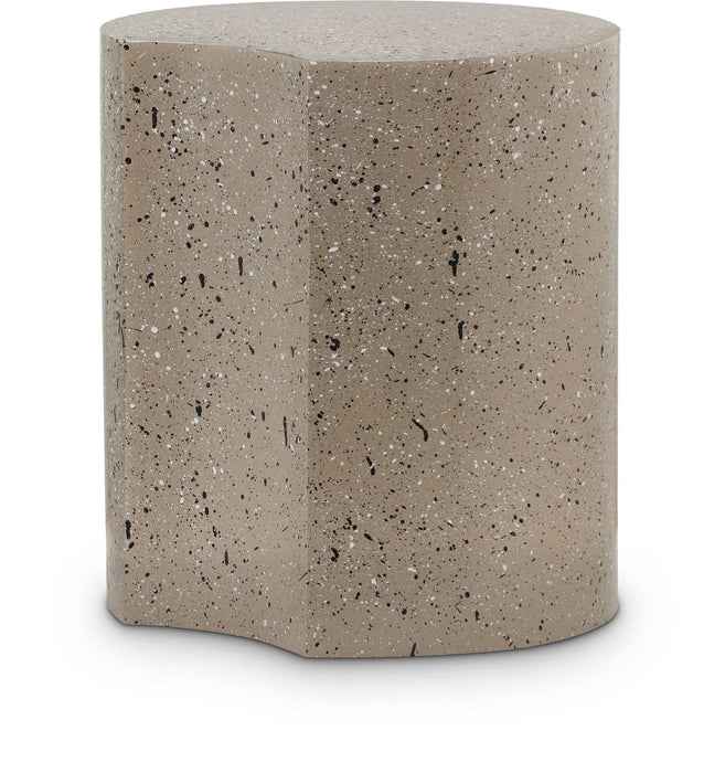 Dimple Terrazzo Pattern Iron End Table