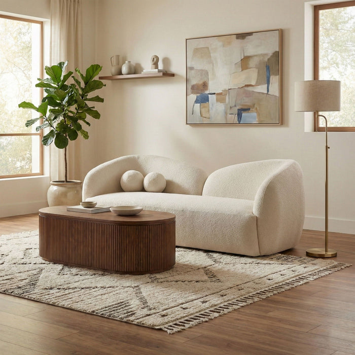 Elowen 91" Fabric Upholstered Sofa