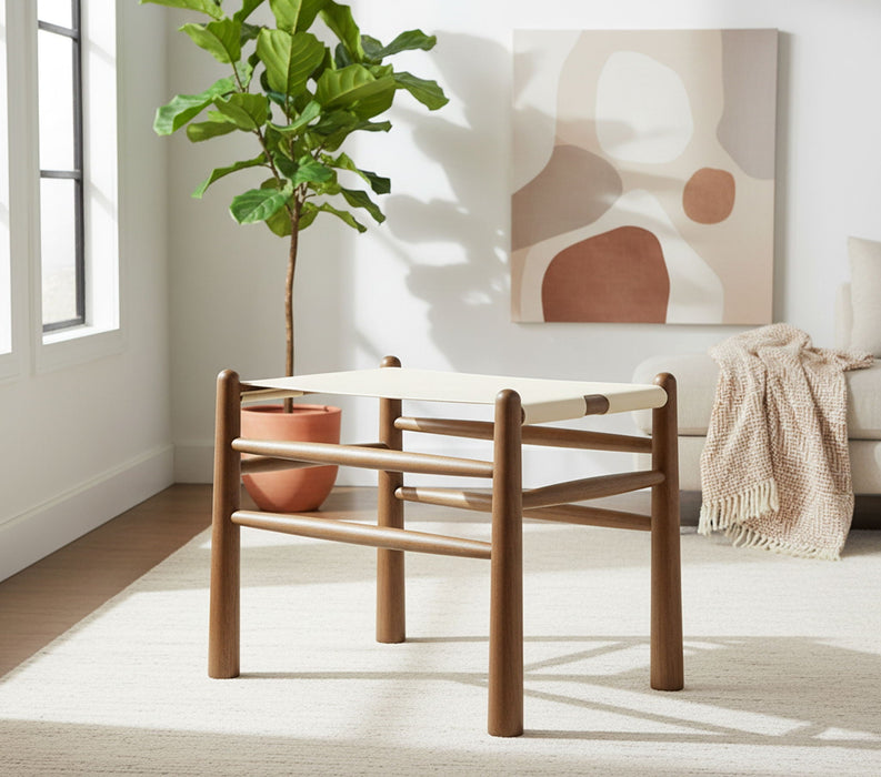Santos Vegan Leather Upholstered Bench