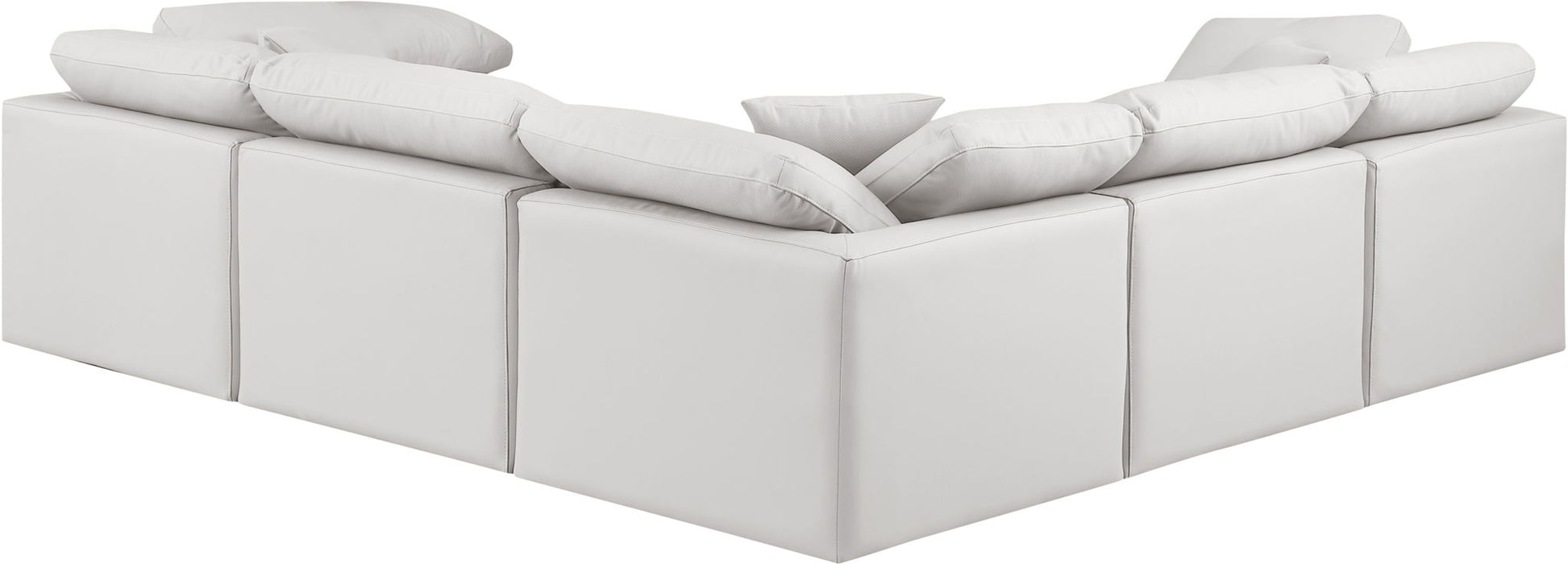 Indulge 105" Vegan Leather Upholstered 5pc. Modular Sectional